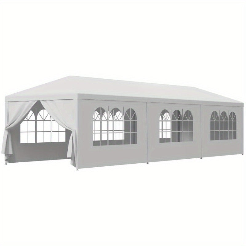 10FT x30FT White Outdoor Gazebo Canopy Wedding Party Tent 8 Removable Walls 8