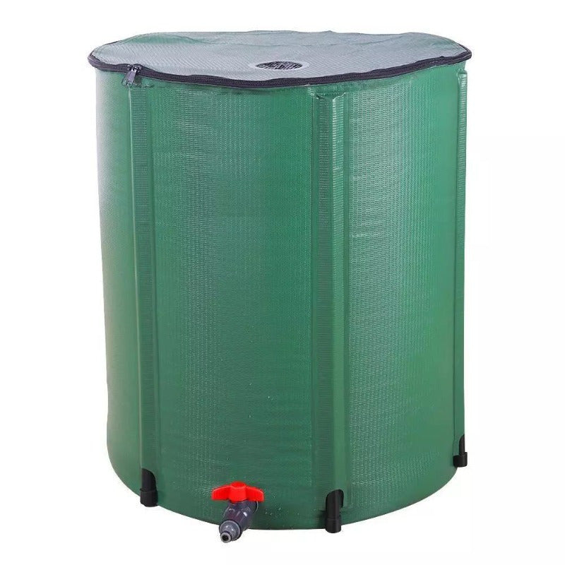 50 Gallon Rain Barrel Folding Portable Water Collection Tank Storage Outdoor