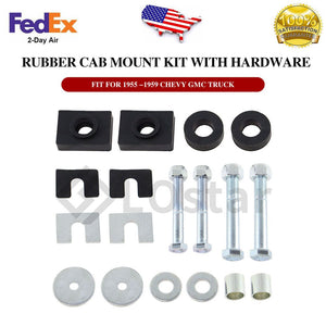Rubber Cab Mount Kit w/ Hardware For 1955 1956 1957 1958 1959 Chevy GMC Truck