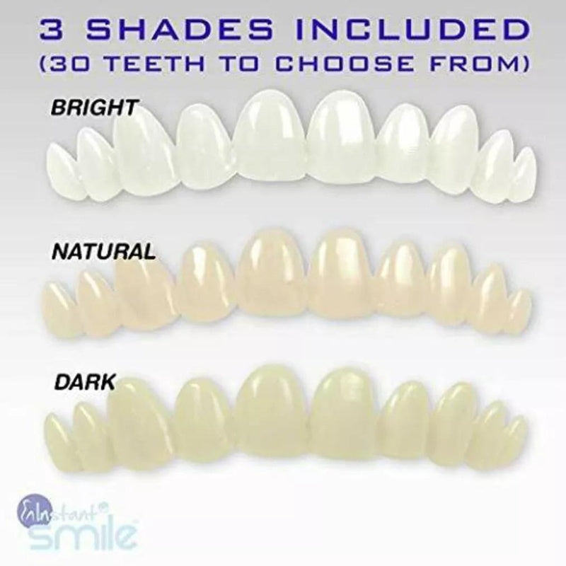 Instant Smile MULTISHADE – Patented Temporary Tooth Repair Kit with 3 Shades & 30 Customizable Teeth