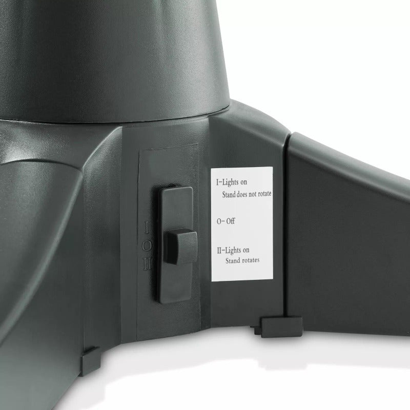 360 Degree Rotating Christmas Tree Stand, Holds 7.5 ft. Trees, 3 Settings -