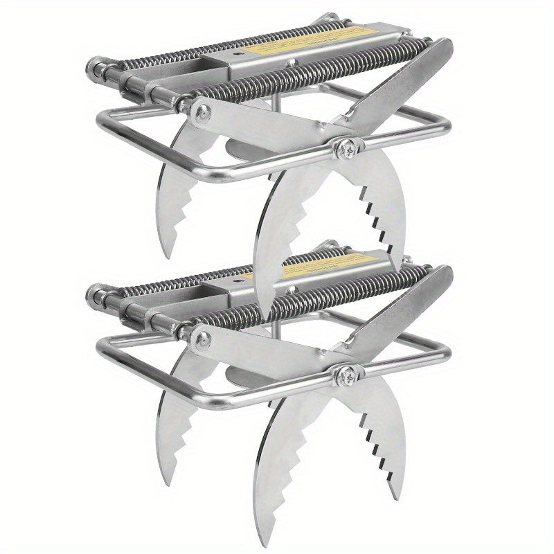 2PCS Reusable Mole Traps - Easy Setup Scissor Traps for Gopher & Rodent Control, Solid Metal for Lawn, Garden, and Yard