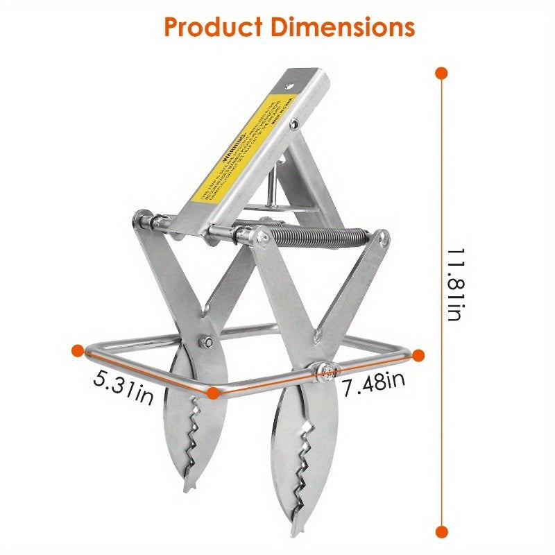 2PCS Reusable Mole Traps - Easy Setup Scissor Traps for Gopher & Rodent Control, Solid Metal for Lawn, Garden, and Yard