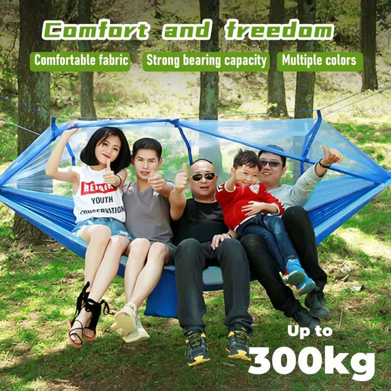 600lbs Load 2 Persons Hammock with Mosquito Net Outdoor Hiking Camping Hommock Portable Nylon Swing Hanging Bed