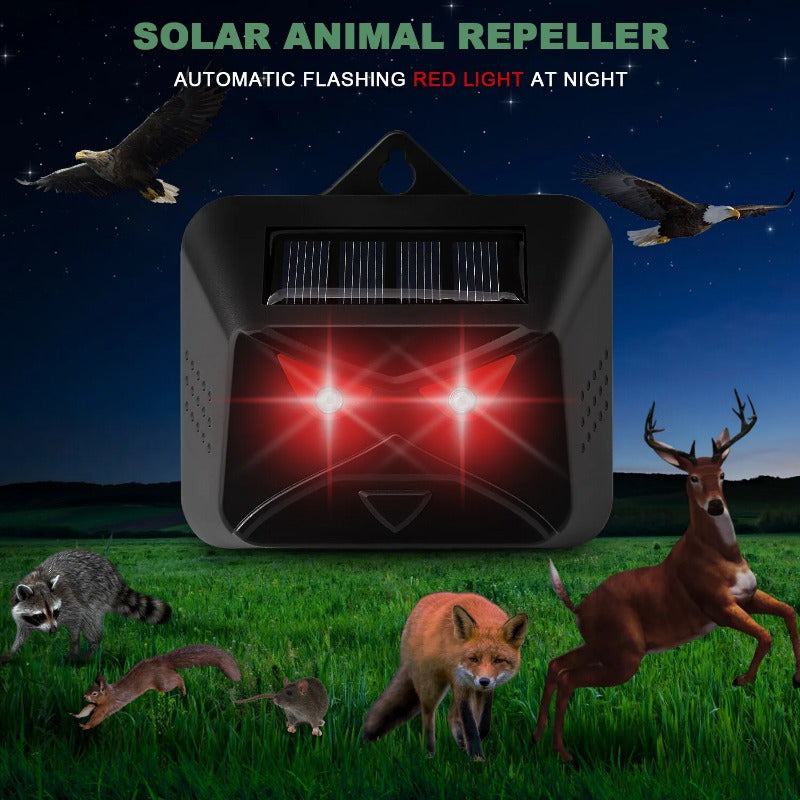 4Pcs Solar Predator Control Light Coyote Deterrent Deer Bird Repeller