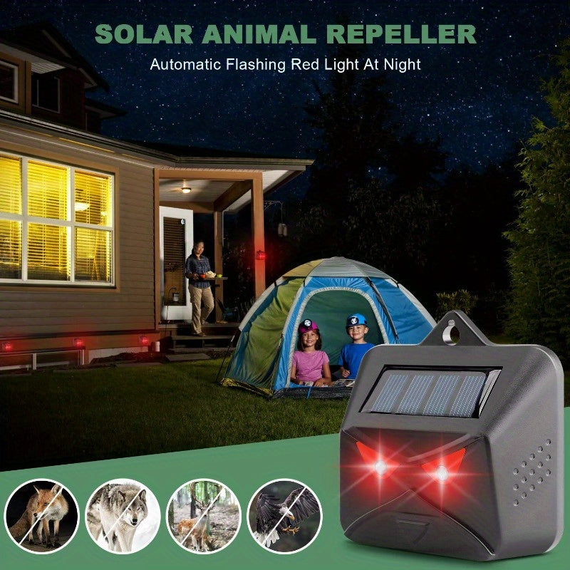 4Pcs Solar Predator Control Light Coyote Deterrent Deer Bird Repeller