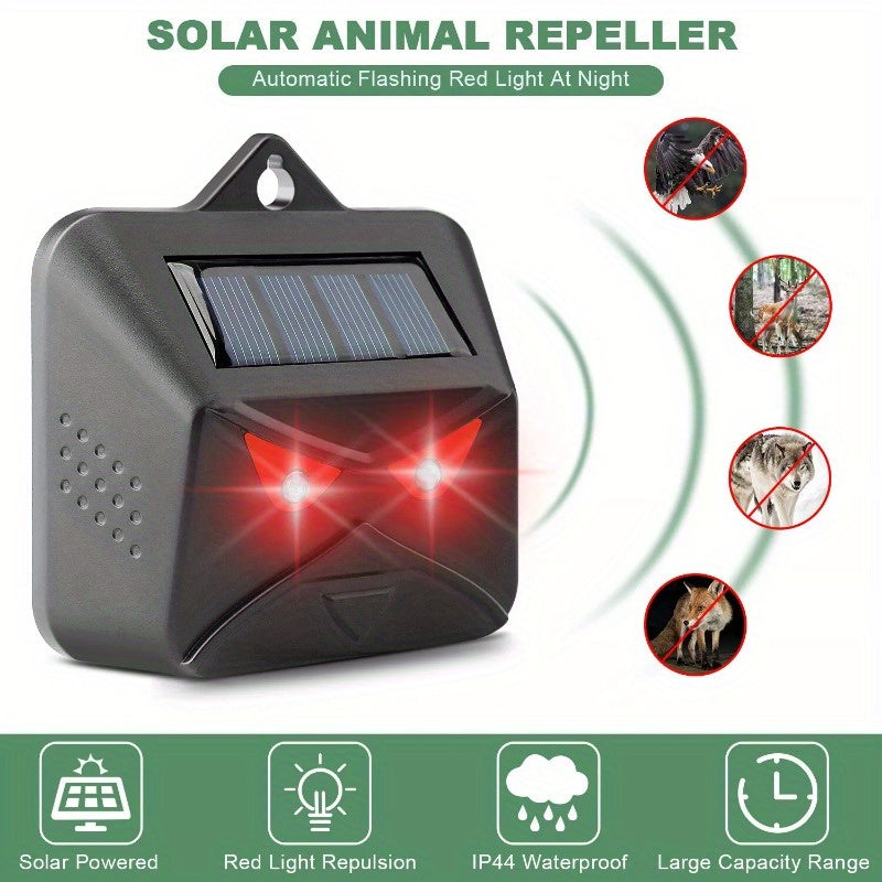 4Pcs Solar Predator Control Light Coyote Deterrent Deer Bird Repeller