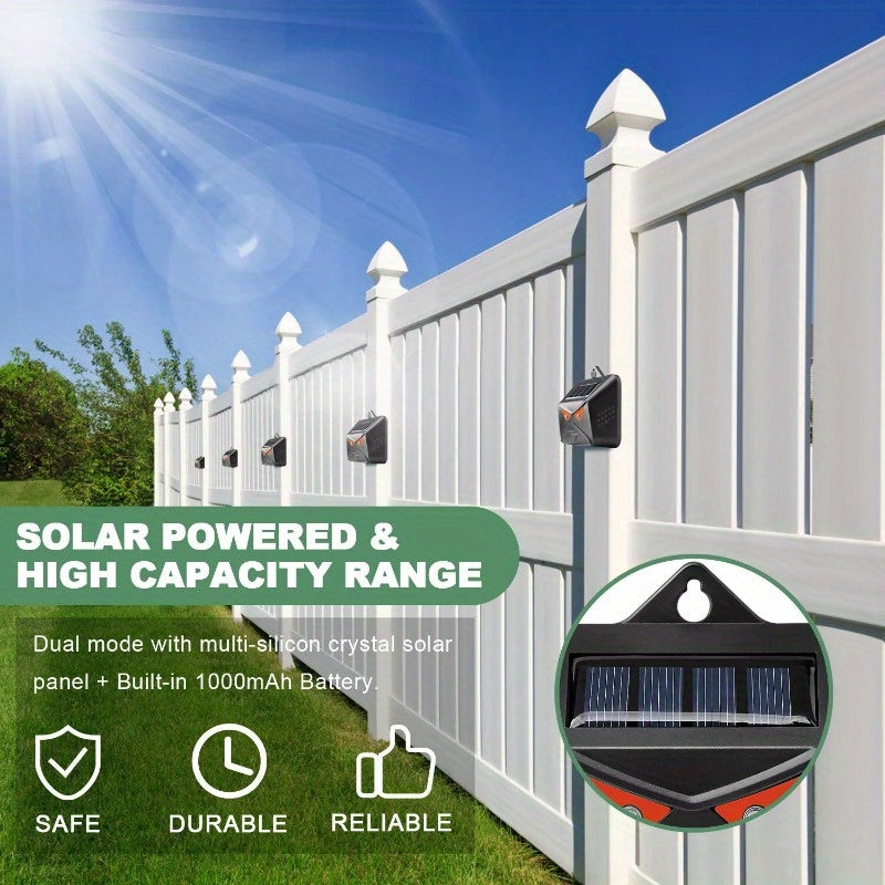 4Pcs Solar Predator Control Light Coyote Deterrent Deer Bird Repeller