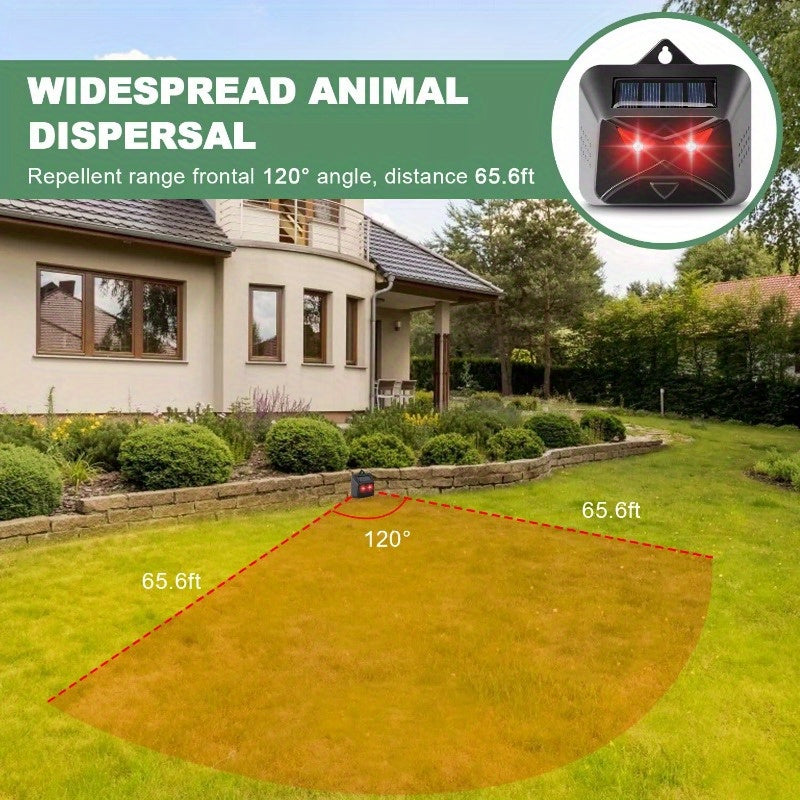 4Pcs Solar Predator Control Light Coyote Deterrent Deer Bird Repeller
