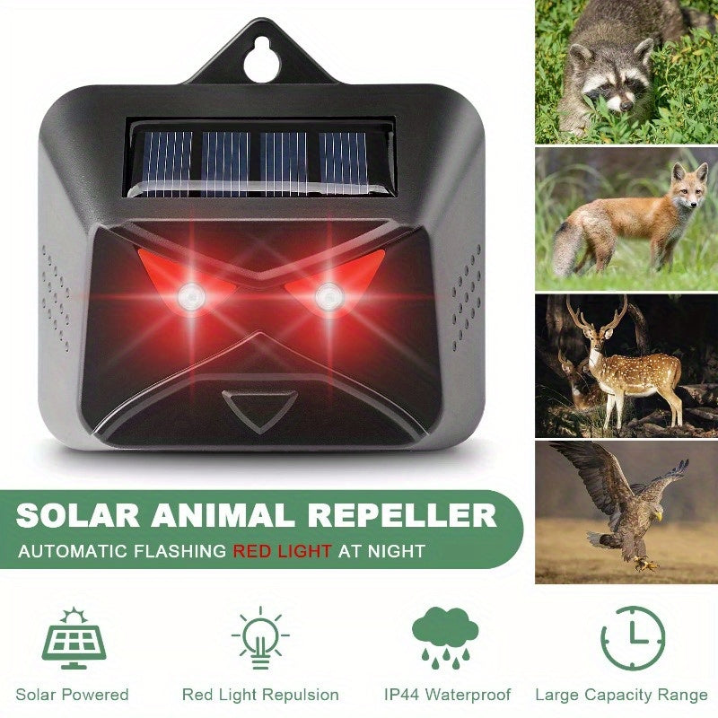 4Pcs Solar Predator Control Light Coyote Deterrent Deer Bird Repeller
