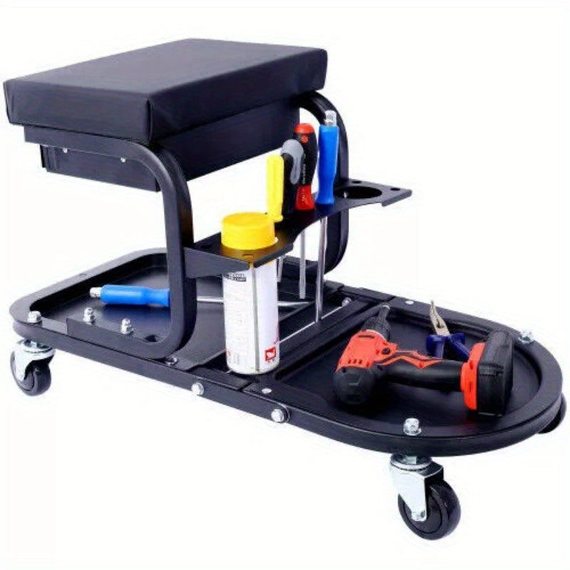 Ultimate Rolling Detailing & Utility Cart, for Cars, Trucks, SUVs, RVs, Home, Garden, Garage & More, Black