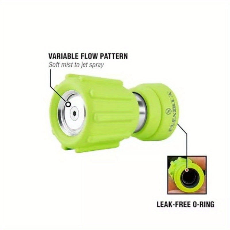 Garden Hose Nozzle - Heavy Duty Twist Action, NFZG62, Zillagreen