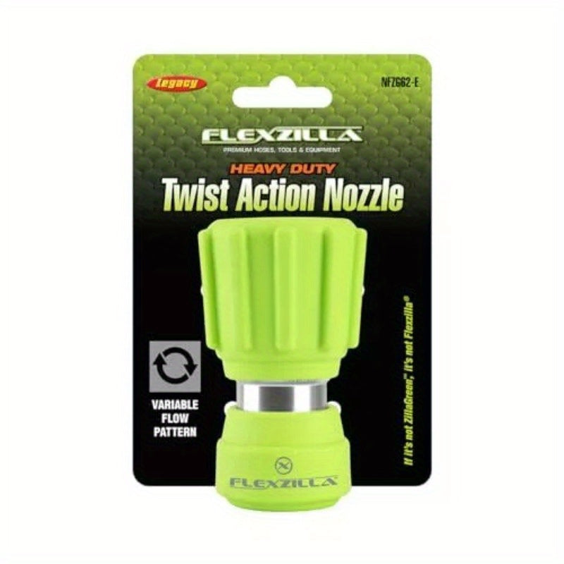 Garden Hose Nozzle - Heavy Duty Twist Action, NFZG62, Zillagreen