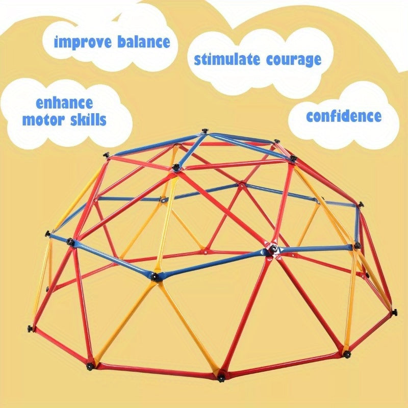 Children Dome Climber Playground Kids Swing Set Climbing Frame Backyard Gym Develop Confidence for Fun Indoor Outdoor XH