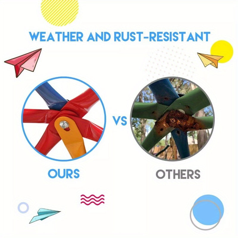 Children Dome Climber Playground Kids Swing Set Climbing Frame Backyard Gym Develop Confidence for Fun Indoor Outdoor XH