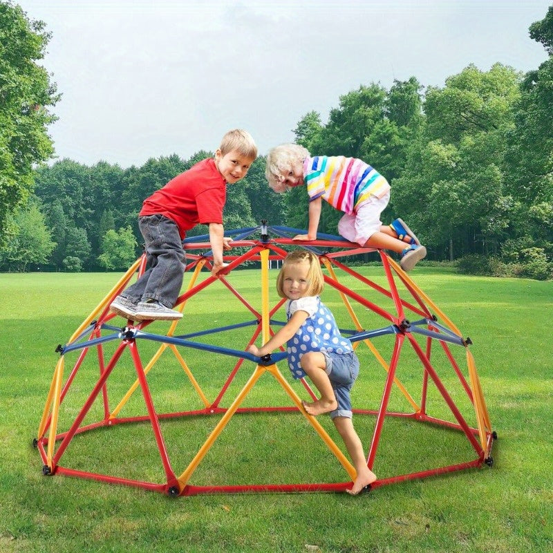 Children Dome Climber Playground Kids Swing Set Climbing Frame Backyard Gym Develop Confidence for Fun Indoor Outdoor XH