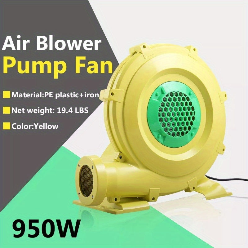 950 Watt Air Blower Pump Fan 1.25HP for Inflatable Bounce House Castle