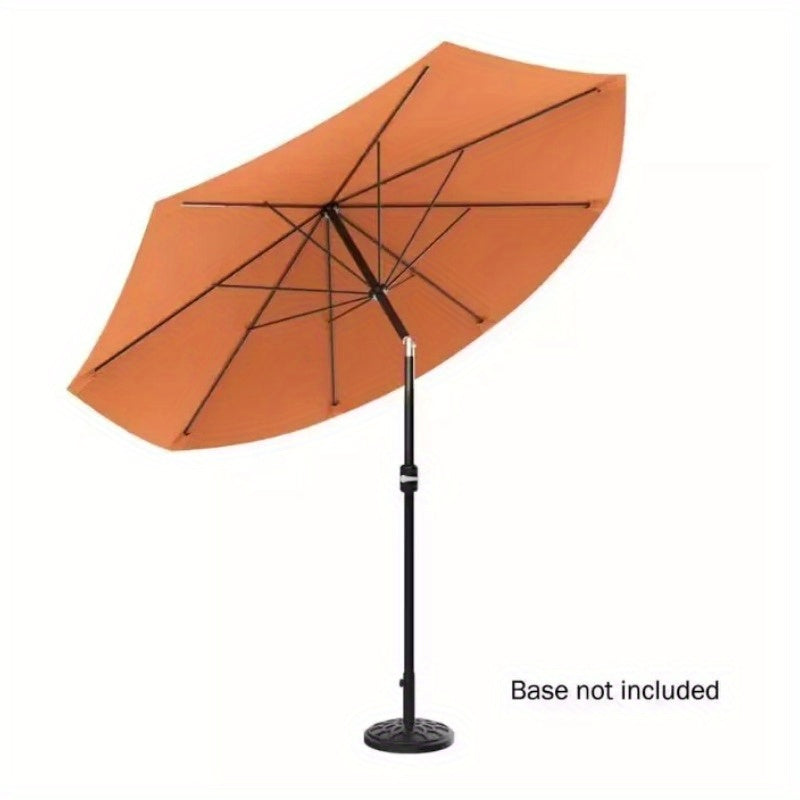 10 Feet Outdoor Patio Umbrella with Tilt Adjustment and Crank - Orange
