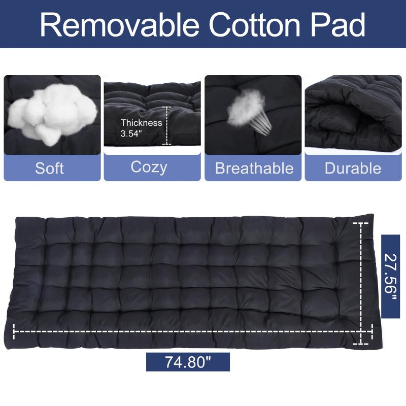 331LBS Capacity Extra Wide Folding Camping Cot Bed - Spacious, Heavy Duty, Portable, Waterproof, Breathable, Foldable Outdoor Sleeping Bed for Adults, Travel, Beach, and Camping Adventures