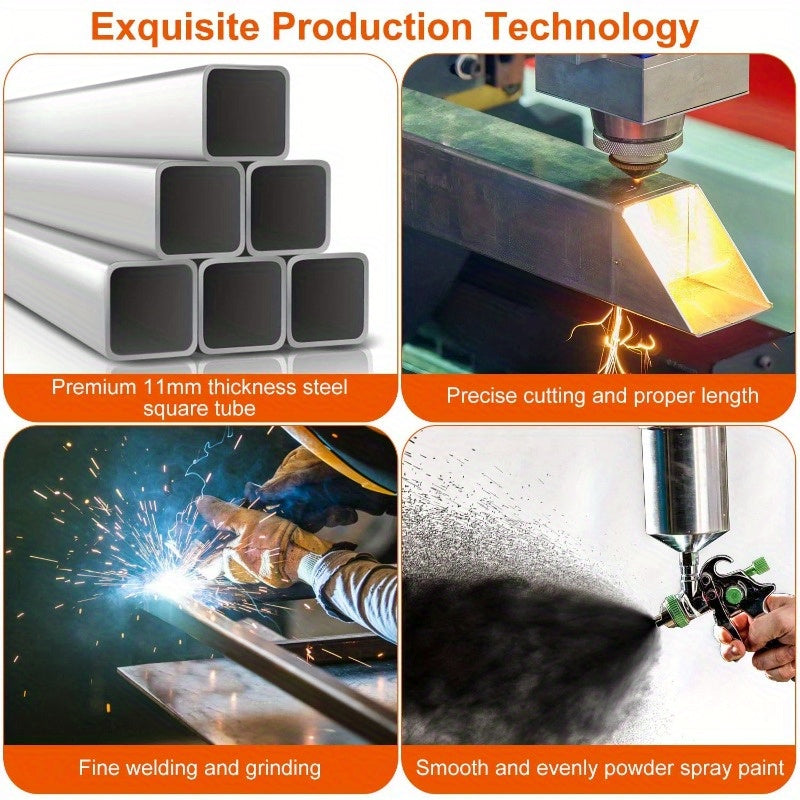 220LBS Steel Firewood Log Rack - X-Shape Lumber Storage Holder for Fireplace & Firepit