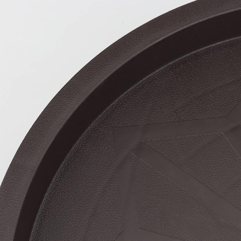 8-piece set of 11.42-inch circular plant rack with 4 lockable wheels, heavy-duty rolled plant rack with large capacity, 11.42-inch indoor and outdoor flowerpot wheel flowerpot tray cart, brown