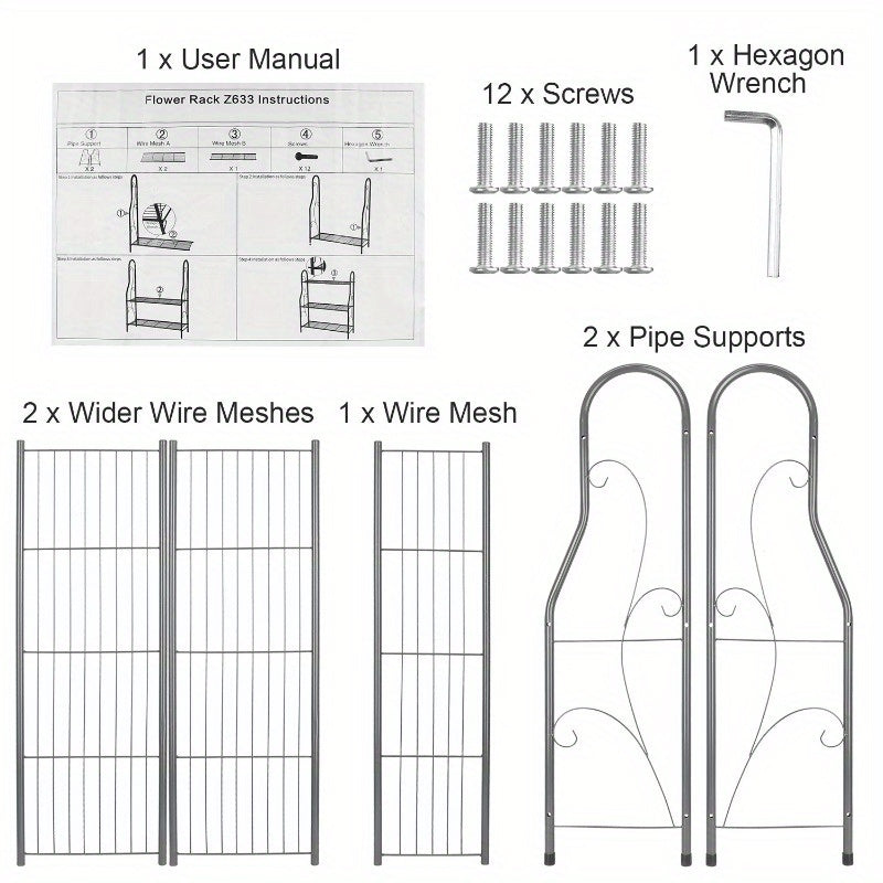 3 Tier Plant Stand Shelf Flower Pot Holder Display Rack 88LBS Utility Storage Organizer