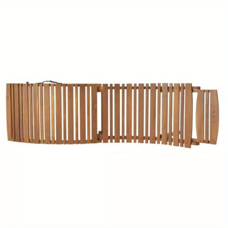 Lahaina Wood Outdoor Chaise Lounge Furniture Brown