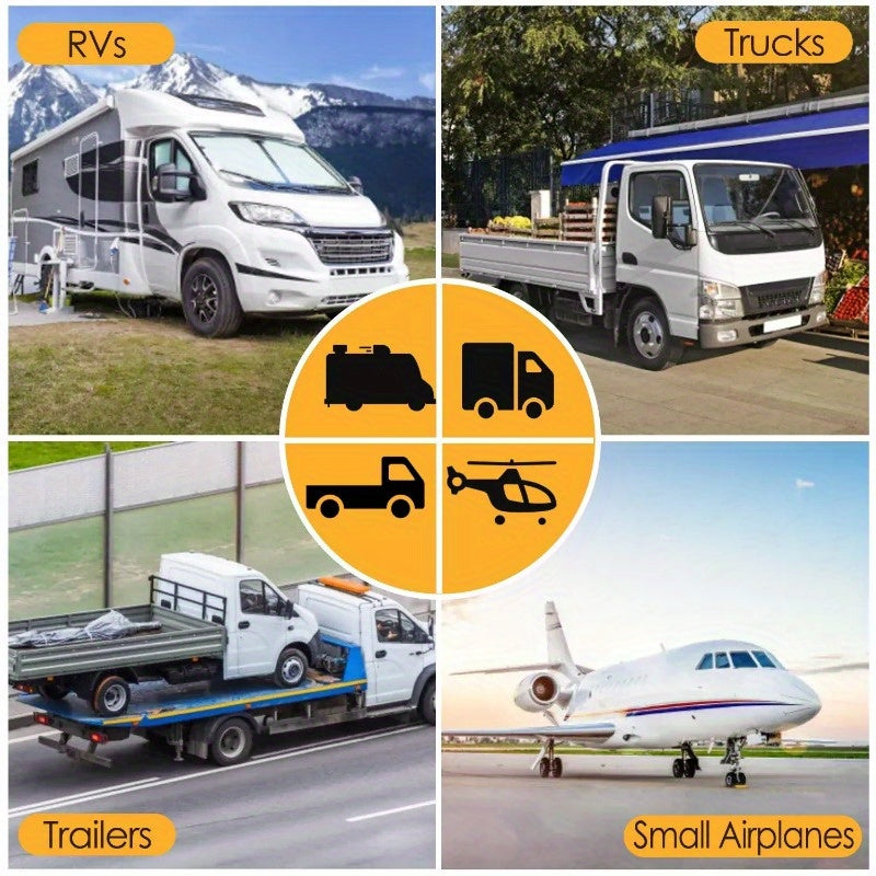 Rubber Wheel Chocks Tire Chocks Wheel Immobilizers with Nylon Rope for RVs Truck