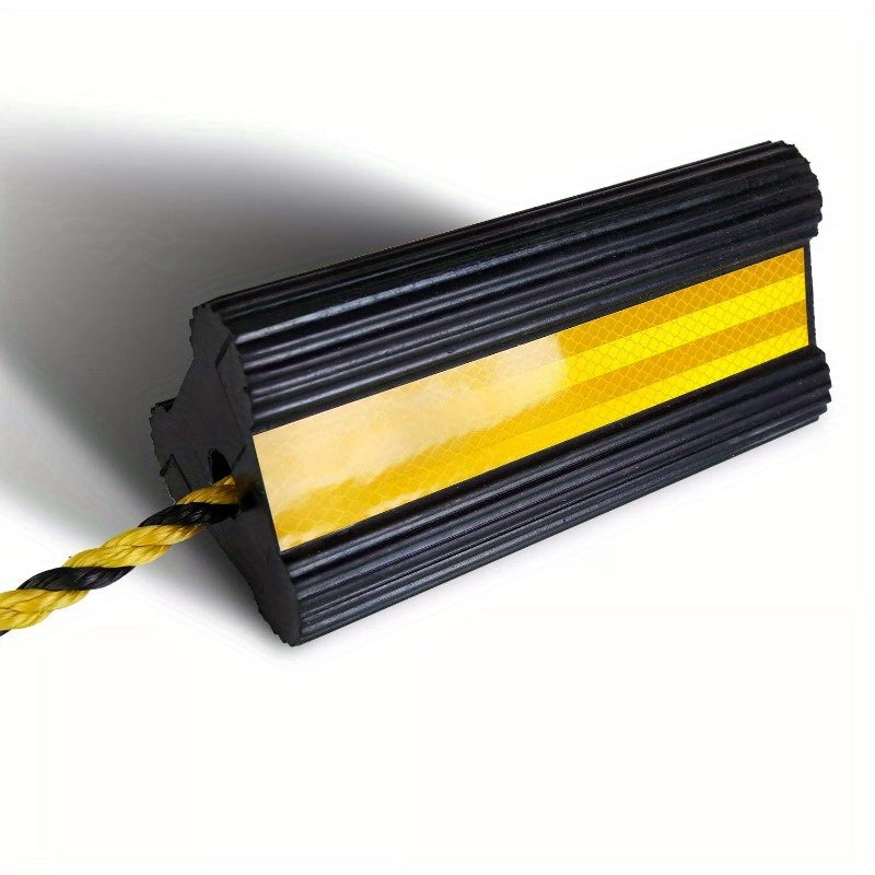 Rubber Wheel Chocks Tire Chocks Wheel Immobilizers with Nylon Rope for RVs Truck