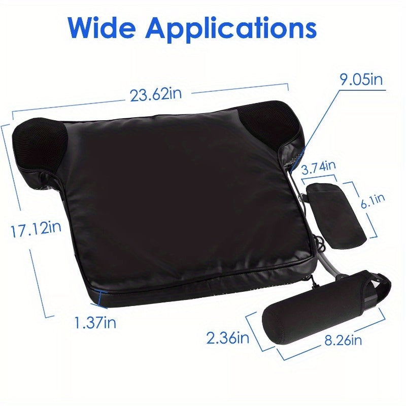 Summer Water Cooling System Seat Cushion With Fans 3 Speeds 26°C/78°F Constant Temperature USB Plug Portable Auto On/Off Ventilated Seat Cushion For Home Office Car