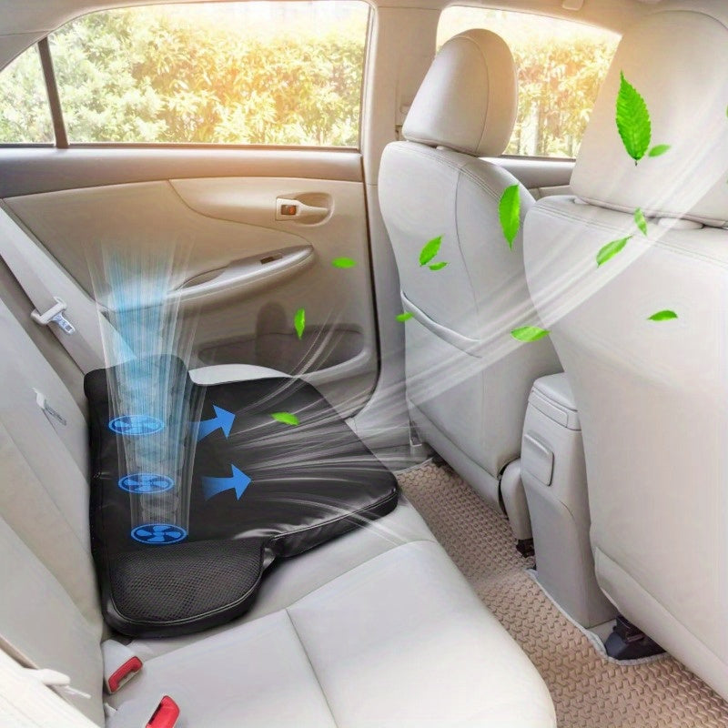 Summer Water Cooling System Seat Cushion With Fans 3 Speeds 26°C/78°F Constant Temperature USB Plug Portable Auto On/Off Ventilated Seat Cushion For Home Office Car