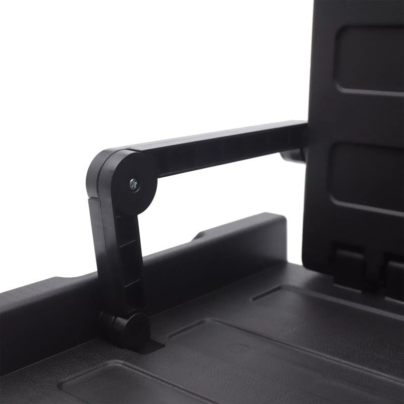 Trunk Organizer with Lid for Car, Seatable Camping Organizer with Bag, Multifunctional Collapsible Camping Storage Box for Outdoor Picnic, Car, Clothes, (Black)