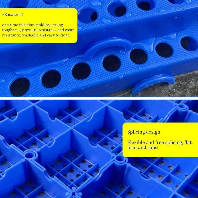 10pcs Plastic Shipping Pallets for Basement Storage, Lightweight Nestable Floor