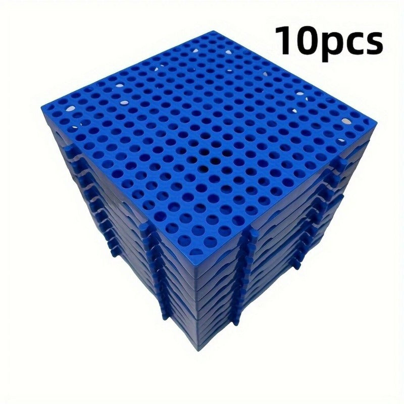 10pcs Plastic Shipping Pallets for Basement Storage, Lightweight Nestable Floor