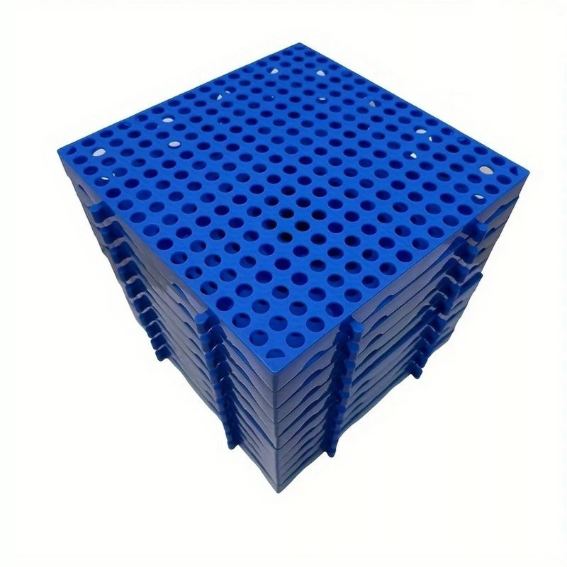 10pcs Plastic Shipping Pallets for Basement Storage, Lightweight Nestable Floor