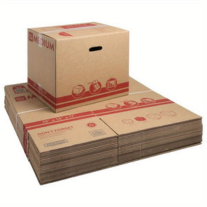 Medium Recycled Packing Moving Storage Boxes, 19in.Lx14in.Wx17in.H, Kraft, 25 Count