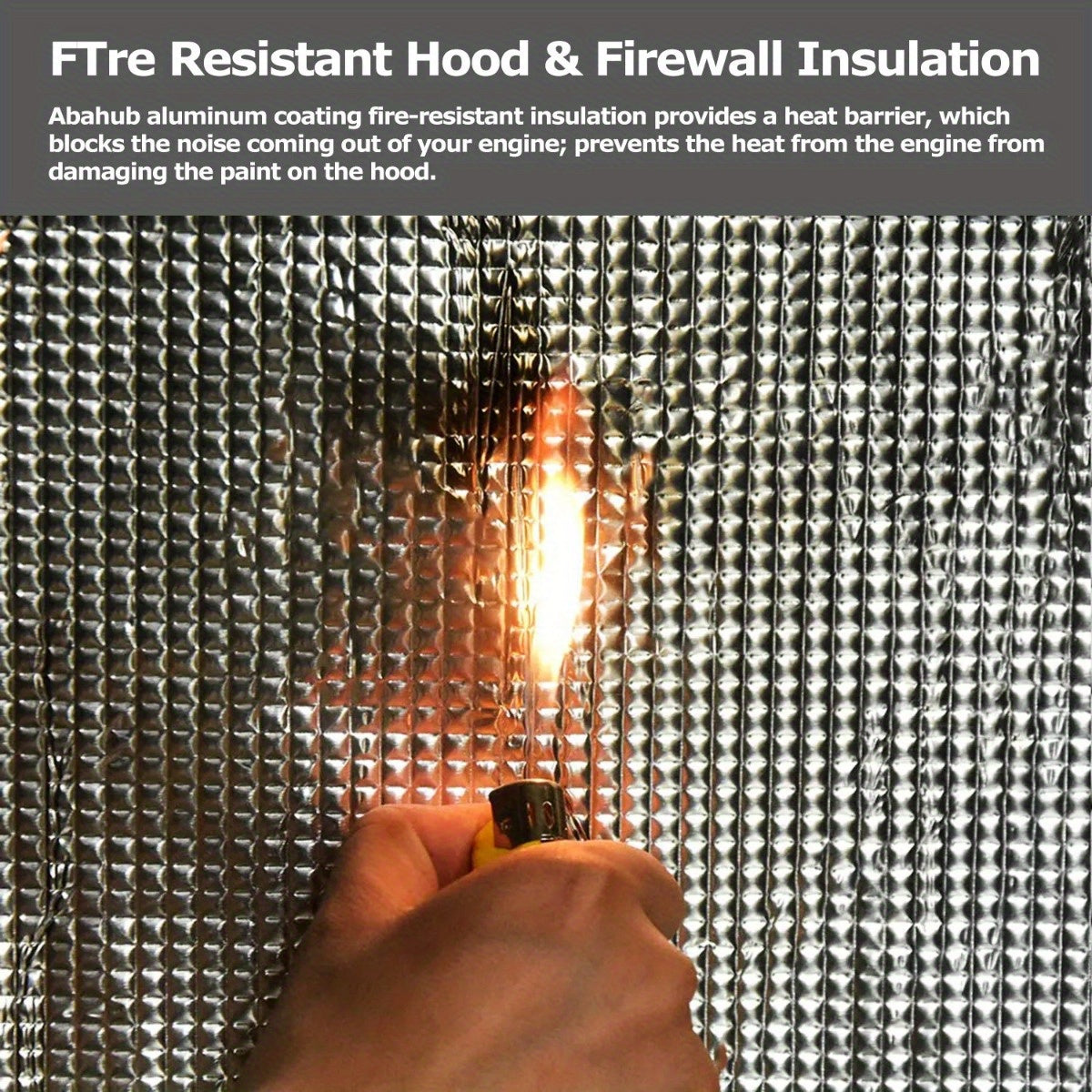 60"x40" Firewall Sound Deadener Mat - 394mil Car Heat Shield Insulation for Noise Reduction