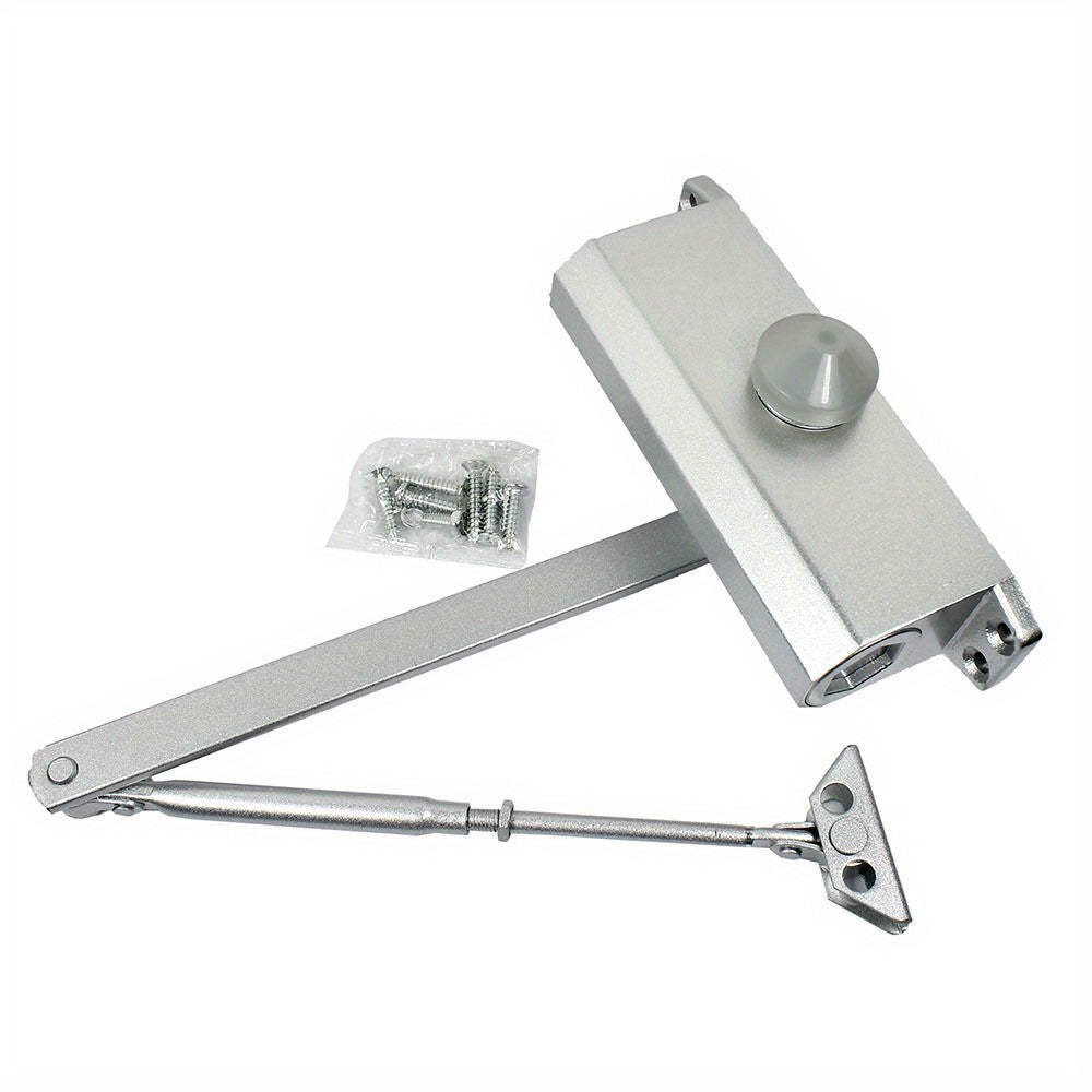 65-85 Kgs Size 4 Commercial Door Closer Silver Aluminum Alloy Heavy Duty