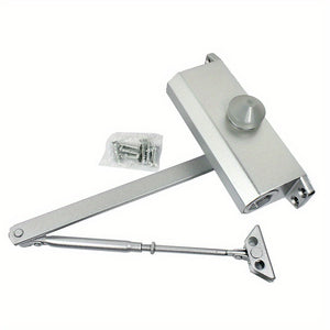 65-85 Kgs Size 4 Commercial Door Closer Silver Aluminum Alloy Heavy Duty