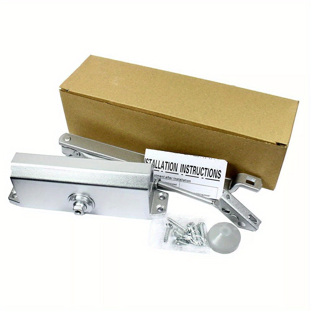 65-85 Kgs Size 4 Commercial Door Closer Silver Aluminum Alloy Heavy Duty
