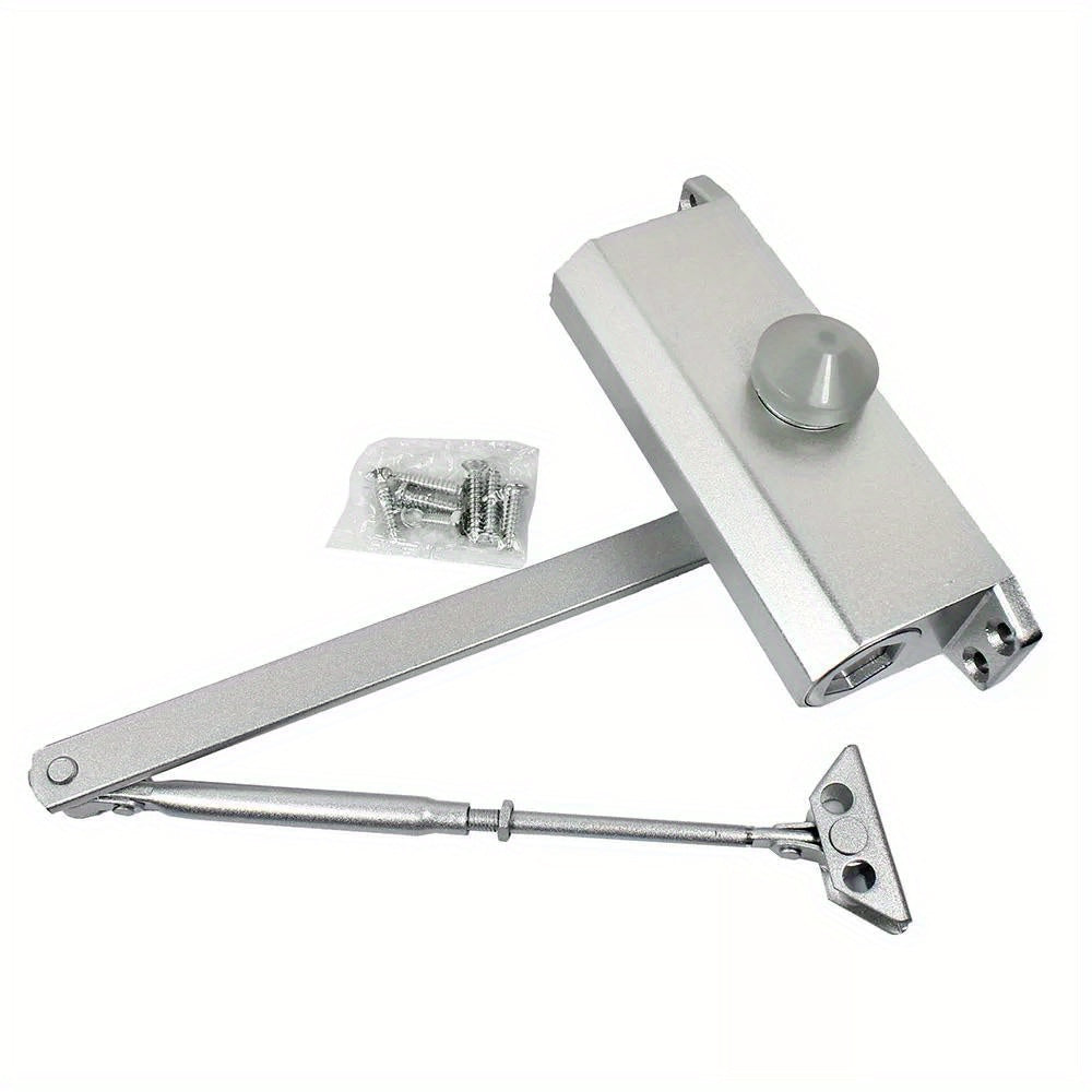 65-85 Kgs Size 4 Commercial Door Closer Silver Aluminum Alloy Heavy Duty