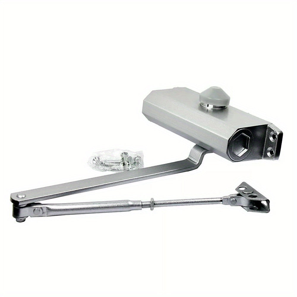 65-85 Kgs Size 4 Commercial Door Closer Silver Aluminum Alloy Heavy Duty