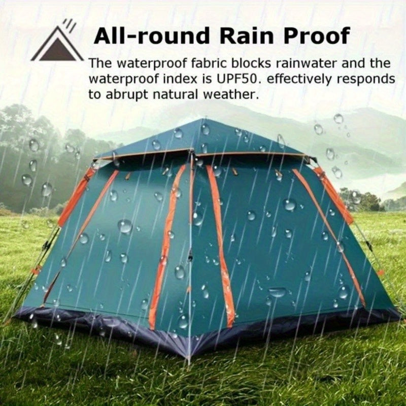 2-3 Person Foldable Waterproof Camping Tent - Outdoor Tent with Mosquito Net Windows & Carrying Bag for Hiking, Climbing, Fishing, Adventure