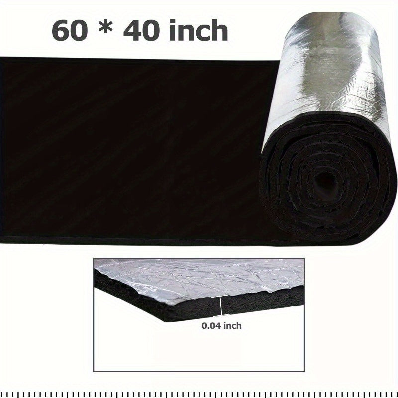 60"x40" 394mil Firewall Sound Deadener | Car Heat Shield Insulation Mat for Noise Reduction