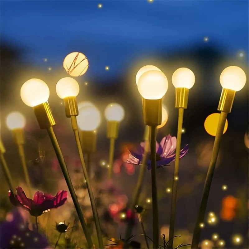 32 LED Solar Firefly Lights - Waterproof Swaying Garden Lamps | Outdoor Landscape Decor (Set of 4)