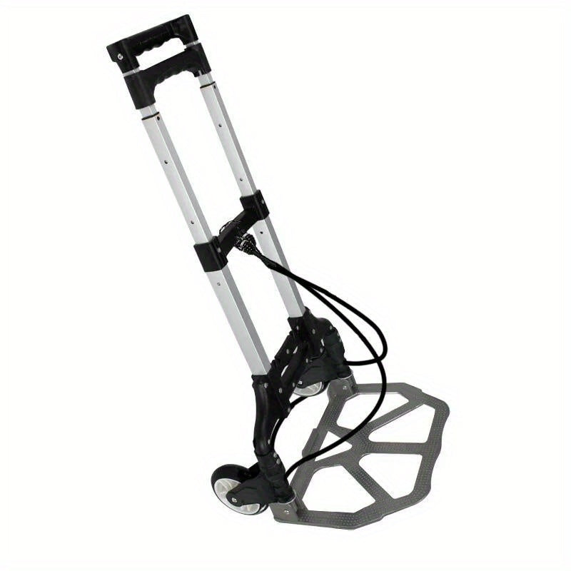 Folding Dolly Cart - 176lb Capacity Hand Truck, Warehouse Platform Moving Trolley