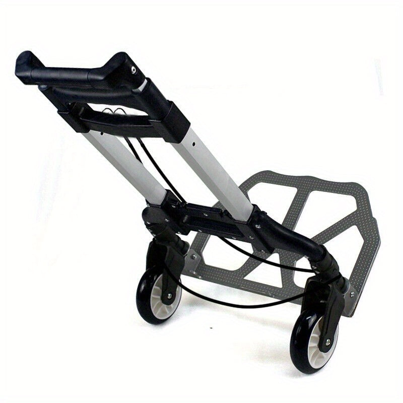 Folding Dolly Cart - 176lb Capacity Hand Truck, Warehouse Platform Moving Trolley