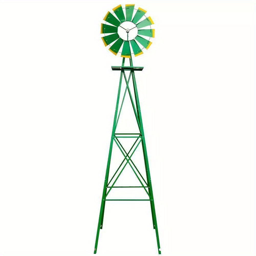 8FT Weather Resistant Home Yard Garden Windmill Outdoor Yard Garden Park Decor