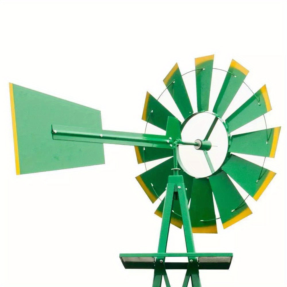 8FT Weather Resistant Home Yard Garden Windmill Outdoor Yard Garden Park Decor
