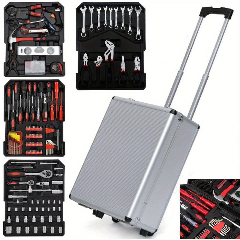 799 PCS Tool Set Mechanics Tool Kit Wrenches Socket w/Trolley Case Box Organize